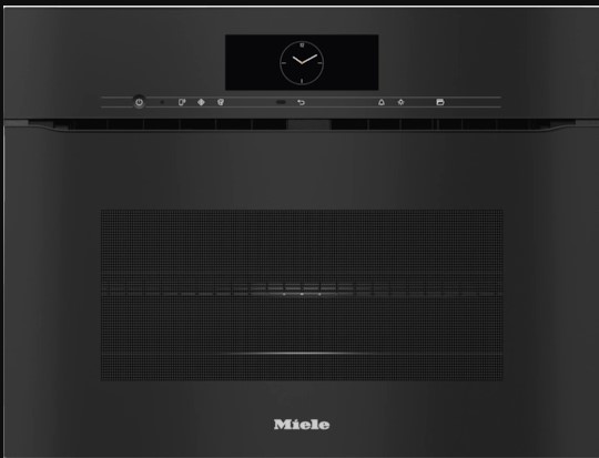 Miele H7840BMXARTLINEOBBL Handleless Microwave Combination Oven - Obsidian Black