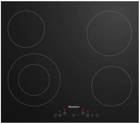 Blomberg MKN54212 4 Zone Ceramic Hob Black 