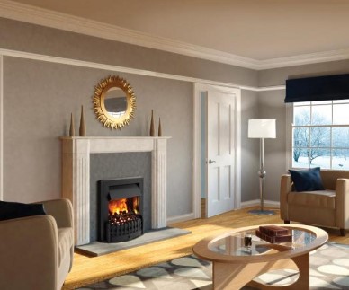 Dimplex DNV20BL Black Electric Fire Insert Opti Mist Black