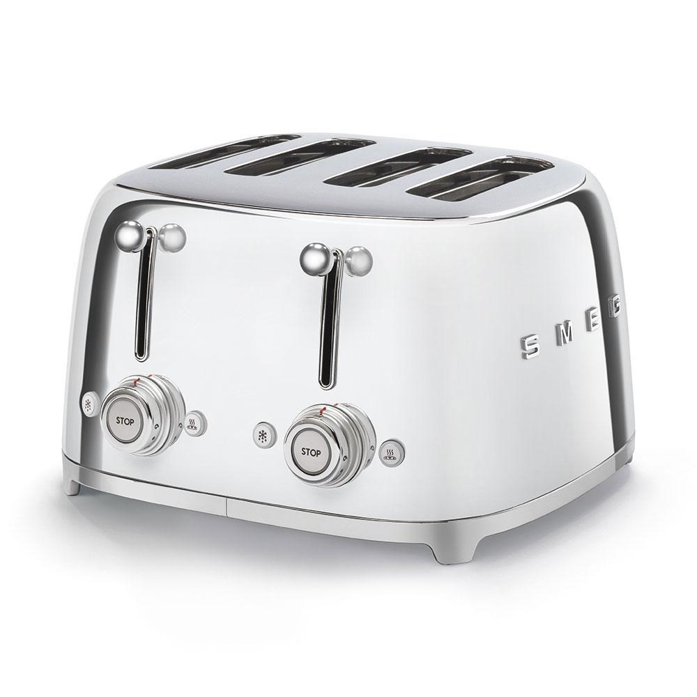 Smeg TSF03SSUK 50s Retro Style 4 Slice Toaster-Stainless Steel