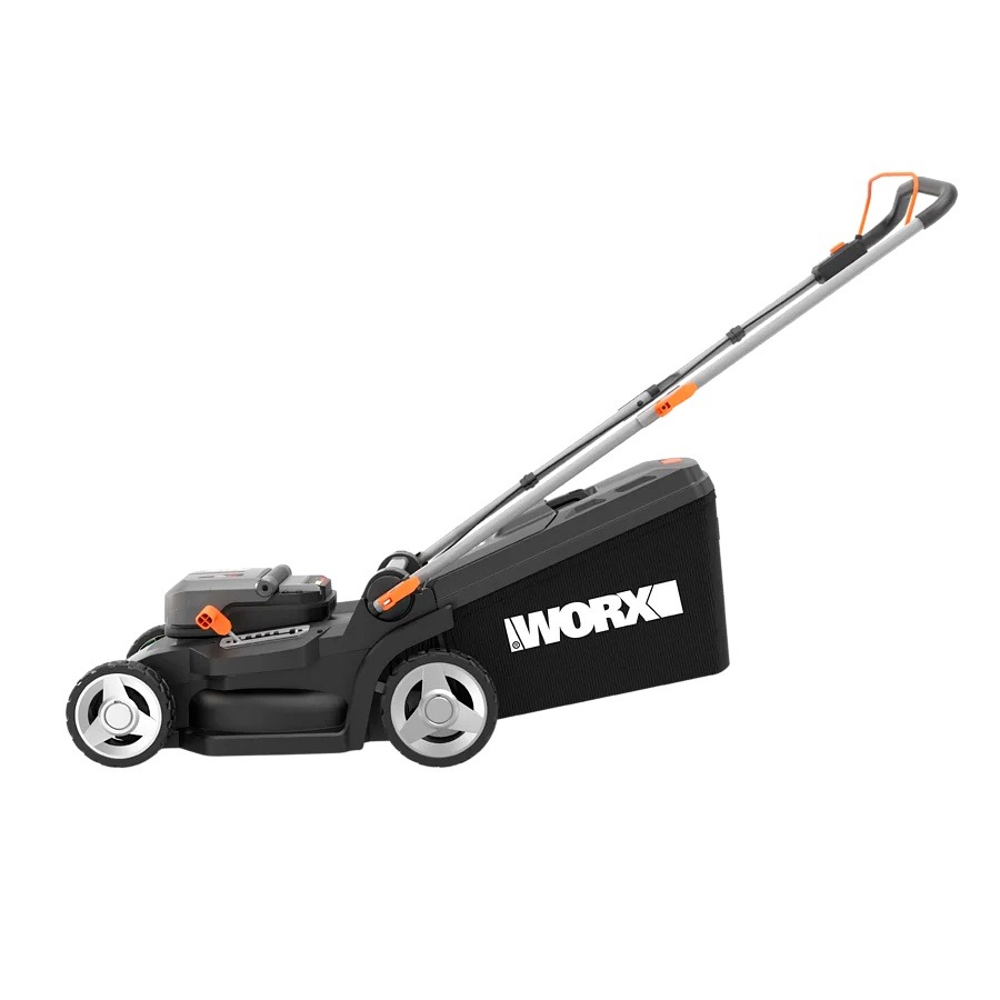 Worx WG745E 40V 41cm Lawnmower with 2x 4.0Ah Batteries and Charger - Black