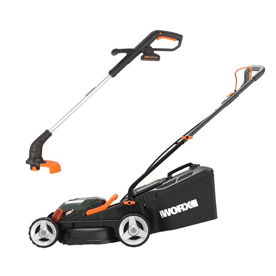 Worx WG927E 20V Grass Trimmer & 40V Lawn Mower Twinpack