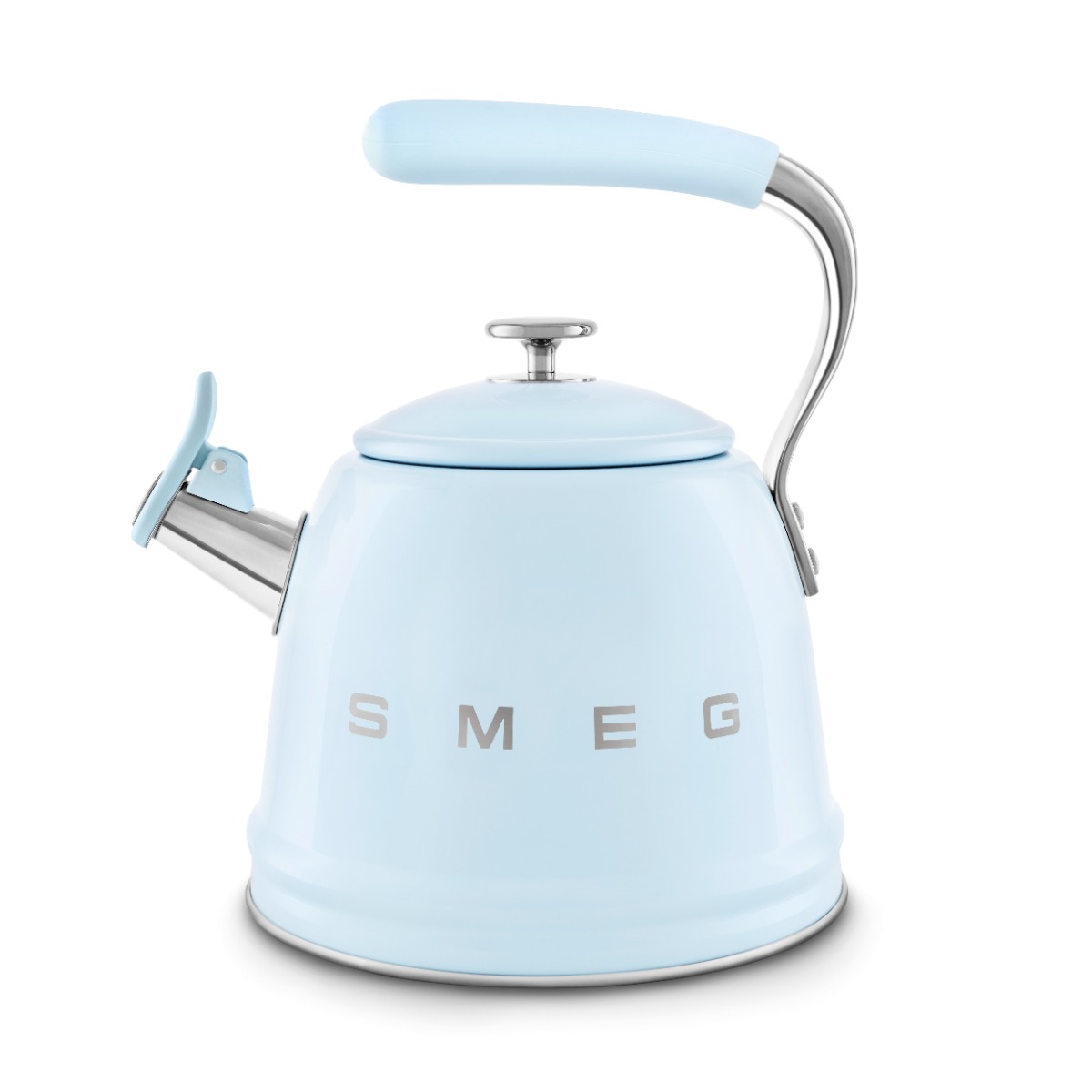 Smeg WKF01PB  50s Style Stovetop Whistling Kettle - Pastel Blue