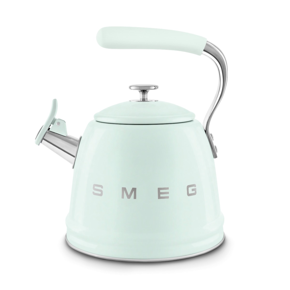 Smeg WKF01PG 50s Style Stovetop Whistling Kettle - Pastel Green