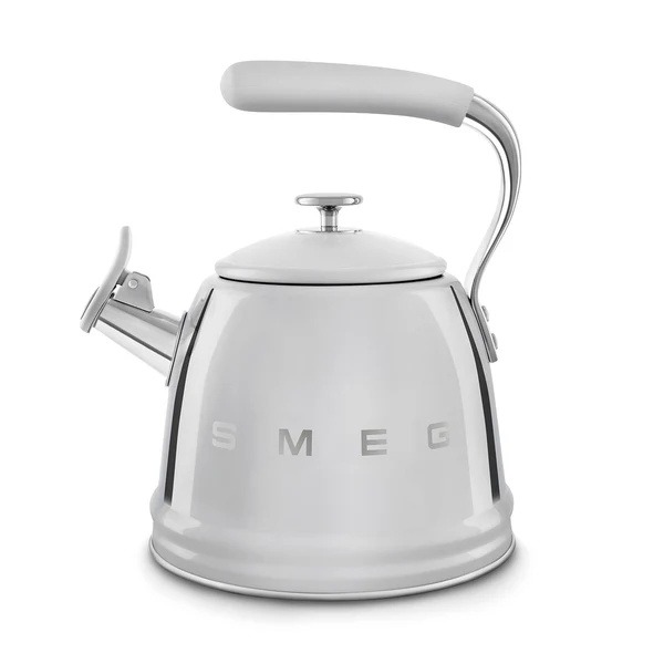 Smeg WKF01SS 50s Style Stovetop Whistling Kettle - Stainless Steel